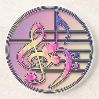 Music symbols Coaster