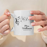 Music Symbols Personalized Coffee Mug<br><div class="desc">Start your day off on the right note with our Music Symbols Personalized Coffee Mug, available exclusively on Zazzle! This stylish and customizable mug features a unique design of music symbols arranged in a playful pattern, perfect for any music lover or musician. You can even add your own personal touch...</div>