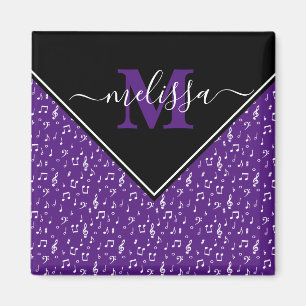 Music symbols personalized magnet