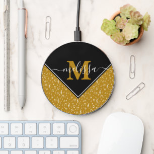 Music symbols personalized wireless charger