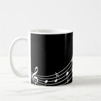 Music Symbols Wavy Staffs Musician's Mug