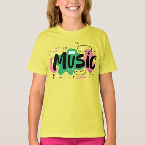 Music tag tshirt T_Shirt