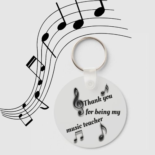 Music Teacher Appreciation Band Orchestra Class Keychain