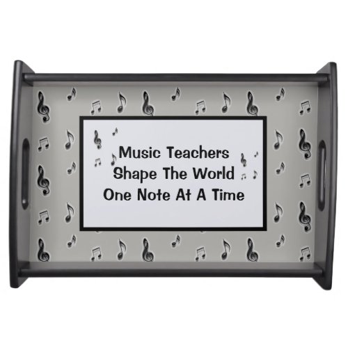 Music Teacher Appreciation Musical Notes Thank You Serving Tray