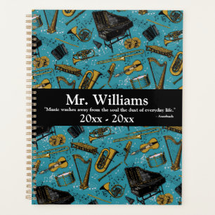 Music Teacher, Back To School, Instruments Planner