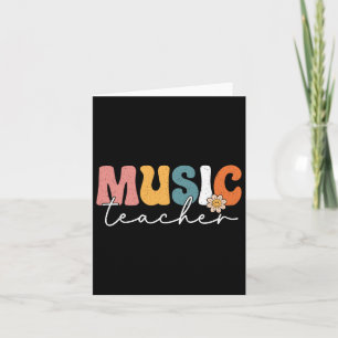Music Teacher Back To School Musician Band 1st Day Card