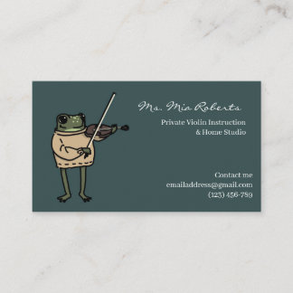 Music Teacher Buisness Card