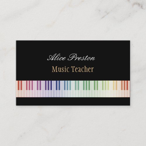 Music Teacher - Business Card