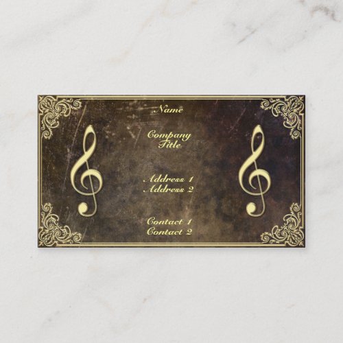 Music Teacher - Business Card