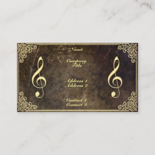 Customizable Music Teacher - Business Card