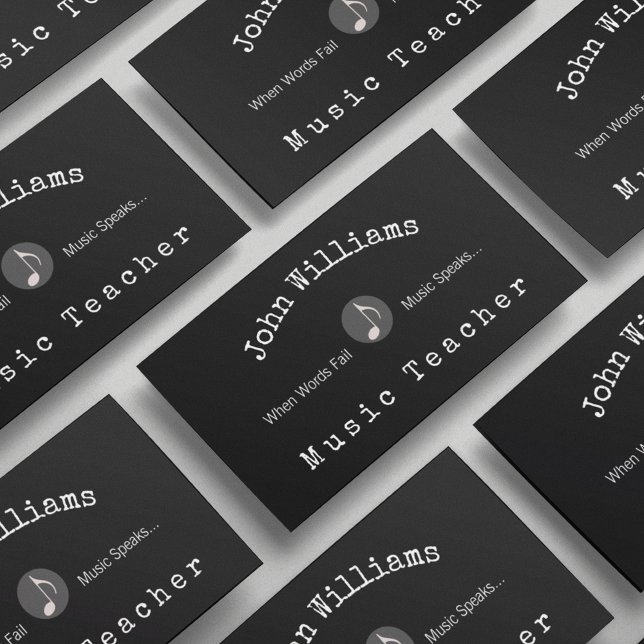Music Teacher  Business Card (Creator Uploaded)