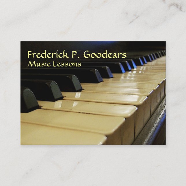 Music Teacher Business Card (Front)