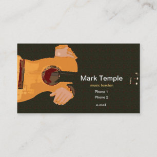 Music teacher business card