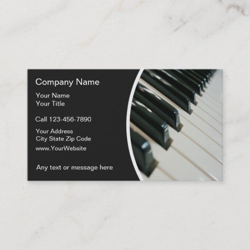 Music Teacher Business Cards