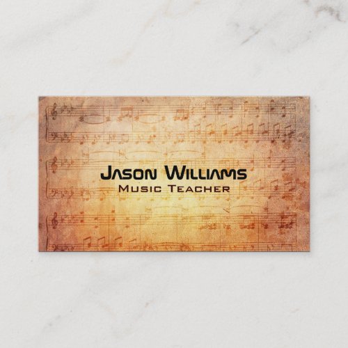 Music teacher Business Cards