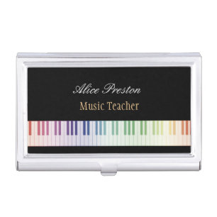 Music Teacher Business Cards Holder