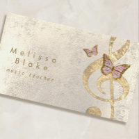 music teacher butterflies design