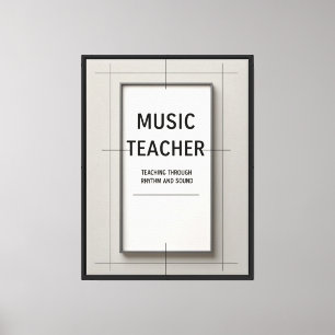 Music Teacher Canvas Print