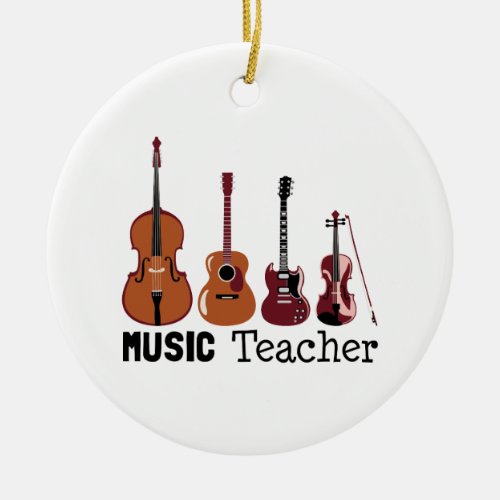 Music Teacher Ceramic Ornament