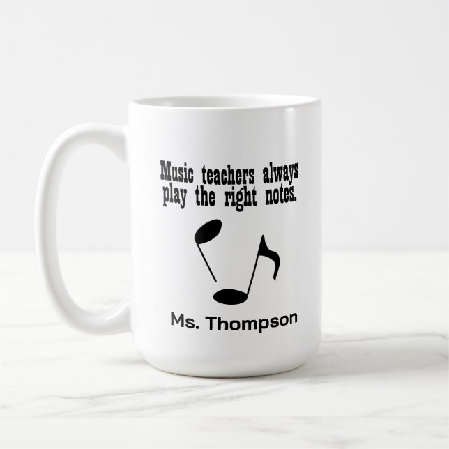 Music Teacher Coffee Mug (Left)