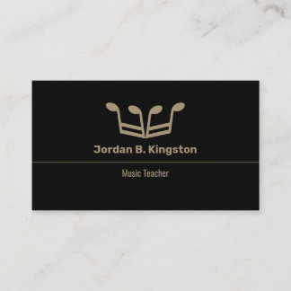 Music Teacher Crown Business Card