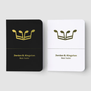 Music Teacher Custom Foil Notebook Set