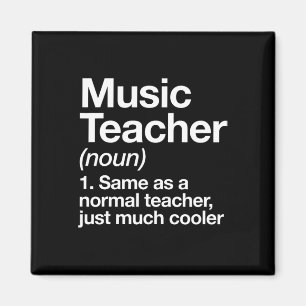 Music Teacher Definition Fun Back To School First Magnet