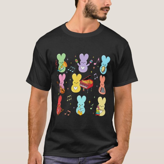 Music Teacher Easter Day  T-Shirt (Front)