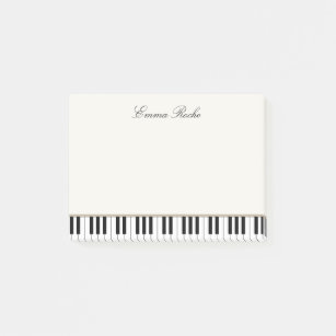 Music Teacher Elegant  Piano Keys Business Card Post-it Notes