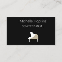 Music Teacher Elegant Piano Keys Calling Card