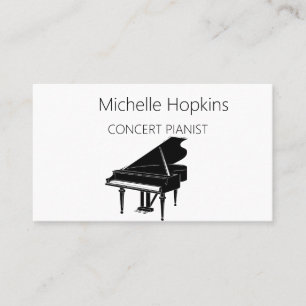 Music Teacher Elegant Piano Keys Calling Card