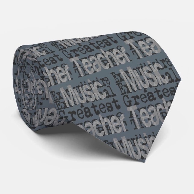 Music Teacher Extraordinaire Neck Tie (Rolled)