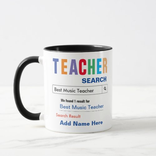 Music Teacher Gift Mug
