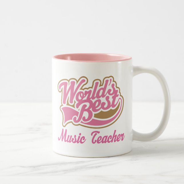 Music Teacher Gift Two-Tone Coffee Mug (Right)