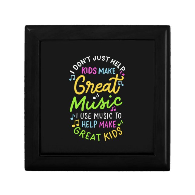 Music Teacher - Help Kids Make Music Gift Box (Front)