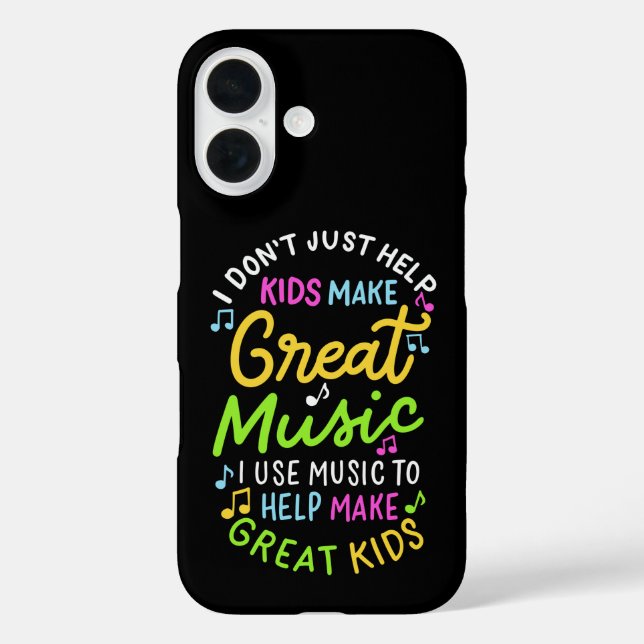 Music Teacher - Help Kids Make Music Gift Case-Mate iPhone Case (Back)