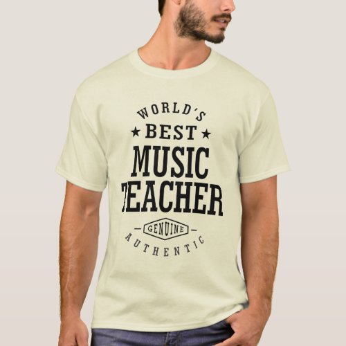 Music Teacher Job Title Gift T_Shirt
