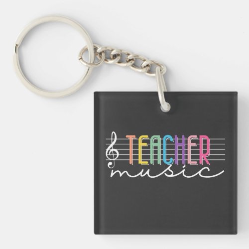 Music Teacher  Keychain