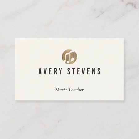 Music Teacher, Music Notes, Musician Business Card