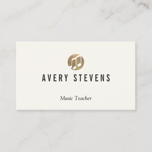 Music Teacher Music Notes Musician Business Card