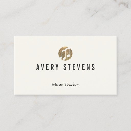 Customizable Music Teacher, Music Notes, Musician Business Card Template