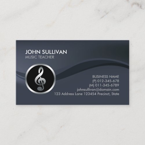 Music Teacher Musician Business Card