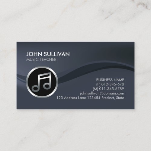 Music Teacher Musician Business Card