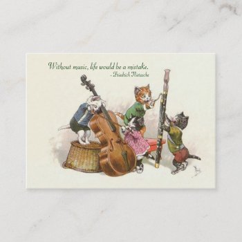 Music Teacher  Musician. Music Store - Two Sided Business Card by AnthroAnimals at Zazzle
