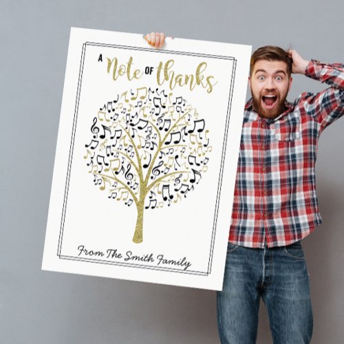 music teacher note of thanks music teacher gift card