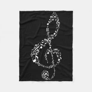 Music Teacher Notes Musician Fleece Blanket