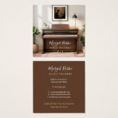Music Teacher | Pianist Business Card (Front & Back)