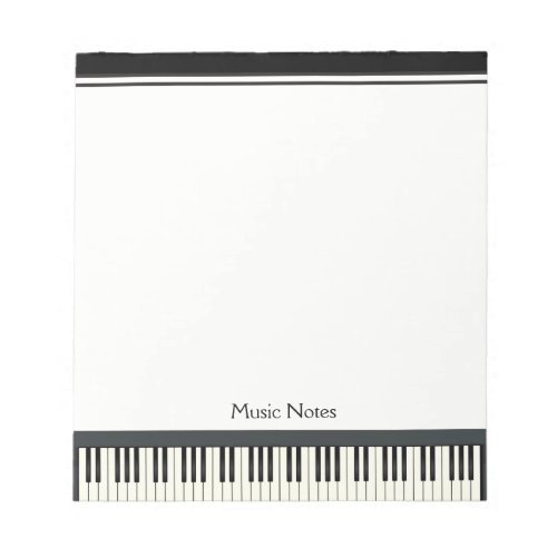 Music Teacher Piano Keyboard Musician Pianist DJ Notepad