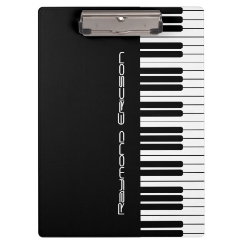 Music Teacher Piano Keyboard Professor Clipboard