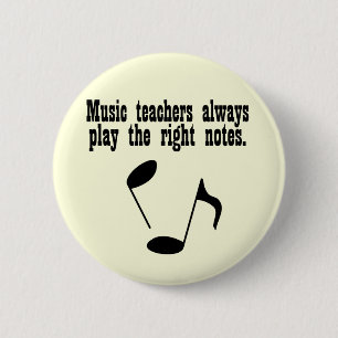 Music Teacher Pinback Button